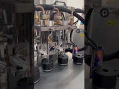 เครื่องเติมครีมสําอางแบบแม่นยํา เครื่องเติมกรวดครีมสีสองแบบ พร้อมมอเตอร์ AC