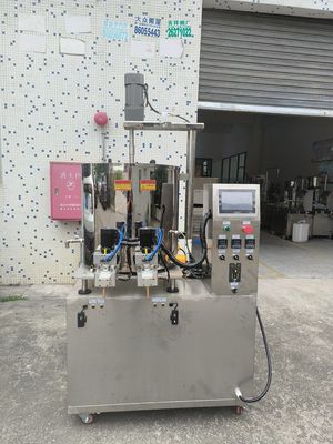 เครื่องเติมครีมแบบ Servo Double Head เครื่องเติมครีม 5KW 80L