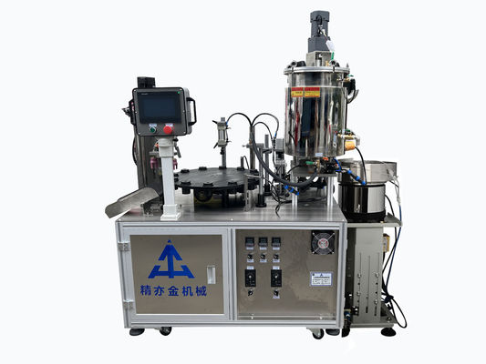เครื่องเติมเมสคาร่าหัวเดียว แบบแผ่นหมุนสําหรับเหลว viscosity สูง