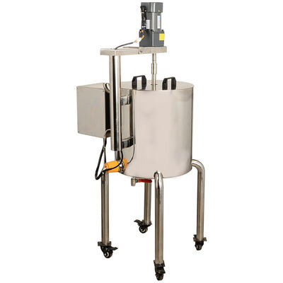 100r/min เครื่องเติมน้ําร้อน วัสดุลิปสติก หมุนและทําความร้อน ถังเหล็กไร้ขัด 30L