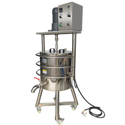 SUS304 สายการผลิตลิปสติ๊ก 100L ผสมผสาน กลั่นละลาย เครื่องทําความร้อนแบบแบ่ง