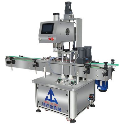 หลายชนิดของขวด เครื่องปิดขวด servo เครื่องปิดขวดอัตโนมัติ 20-50 ชิ้น / นาที