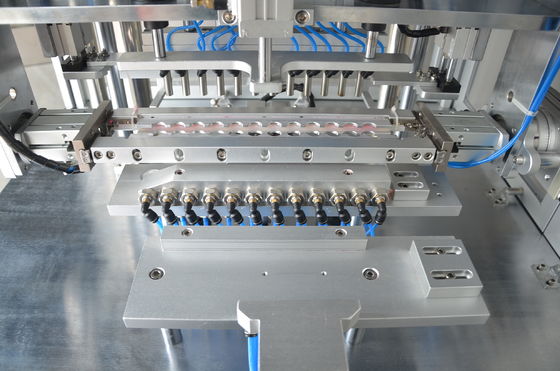 อัตโนมัติ 12 หลุมซิลิโคนกล่องอะลูมิเนียม Mold Demoulding เครื่อง